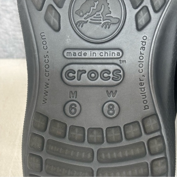 Crocs Kadee II Flip Flop Sandals-Black-Women Size 8 - Picture 9 of 11